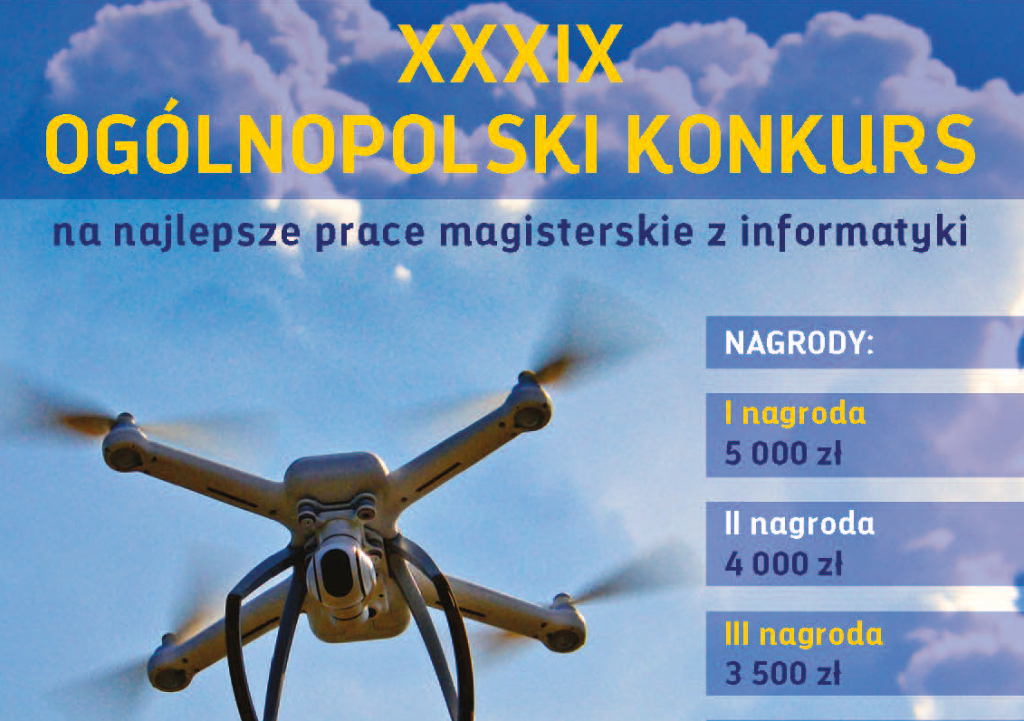 Plakat informujący o konkursie